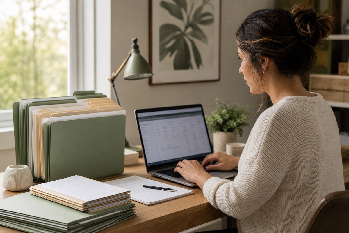 Revenue cycle and billing work on a clinic desk